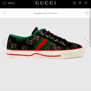 Women’s Gucci Tennis 1977 Sneaker size 38 retail - $750.00